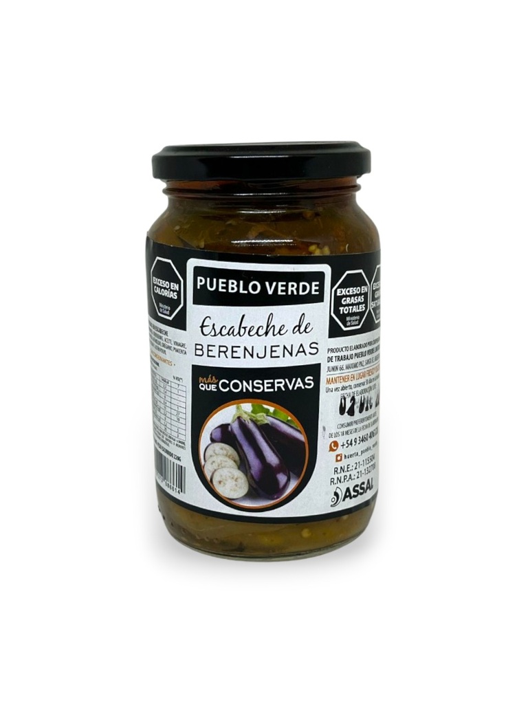 BERENJENAS ESCABECHE PUEBLO VERDE X 360 GRS