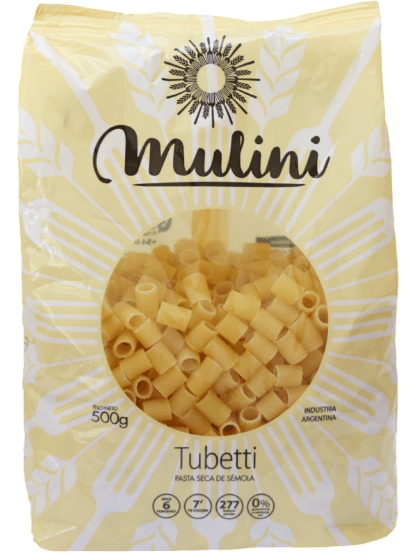 FIDEOS TUBETTI MULINI X 500 GRS