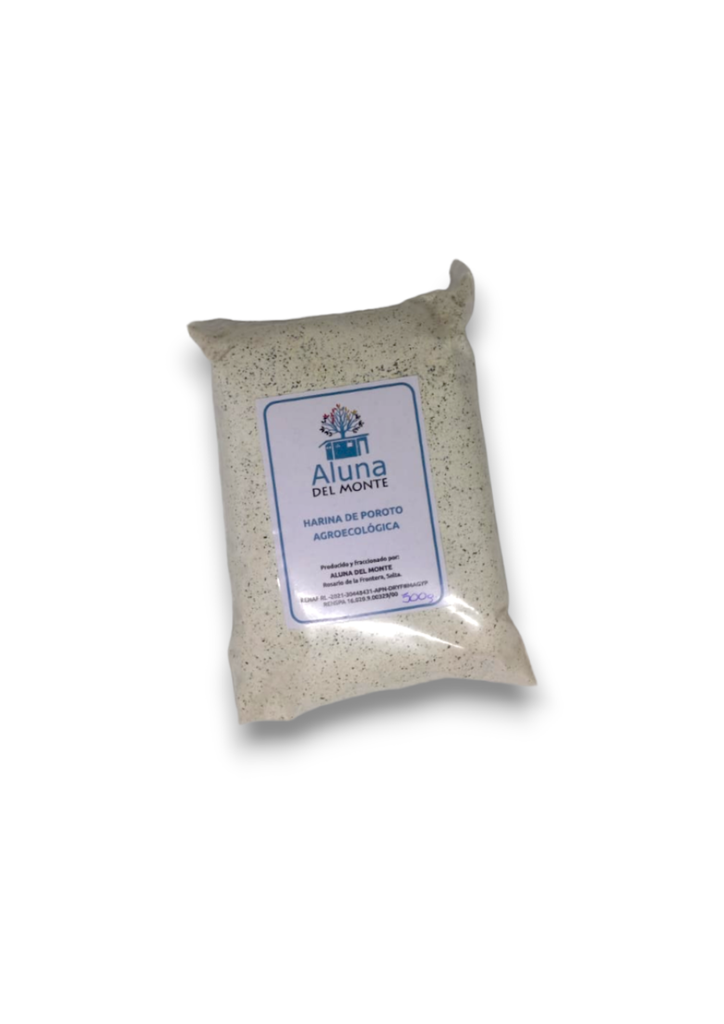 HARINA DE POROTO NEGRO AGROECOLOGICA ALUNA DEL MONTE X 500 GRS