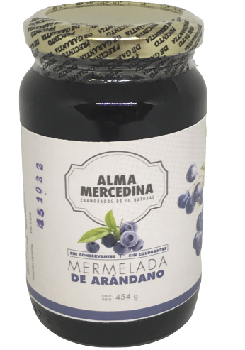 ​​MERMELADA ARANDANOS ALMA MERCEDINA X 460 GRS