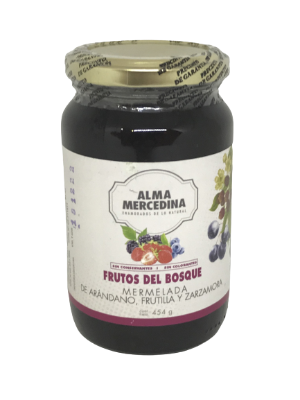 MERMELADA FRUTOS DEL BOSQUE ALMA MERCEDINA X 460 GRS