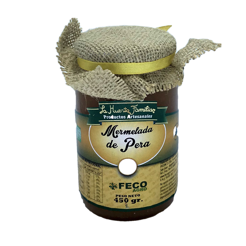 MERMELADA PERA LA HUERTA FAMILIAR X 454 GRS