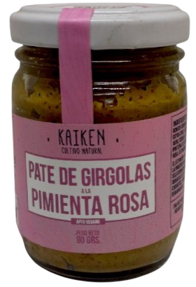 PATE GIRGOLAS CON PIMIENTA ROSA KAIKEN X 90 GRS