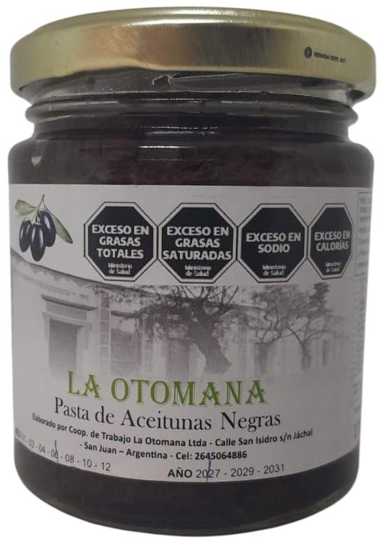 PASTA ACEITUNAS NEGRAS LA OTOMANA X 170 GRS