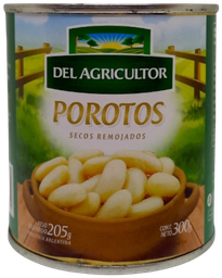 [p3120] POROTOS SECOS REMOJADOS EN LATA  DEL AGRICULTOR X 350 GRS