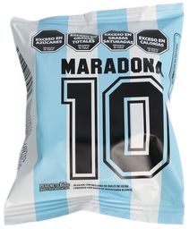 [p3351] ALFAJOR MARADONA 10 DDL CHOCO BLANCO X 60 GRS