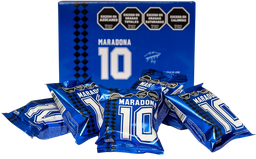 [p3371] ALFAJOR MARADONA 10 DDL CHOCOLATE NEGRO X 60 GRS -CAJA X 6 UNIDADES