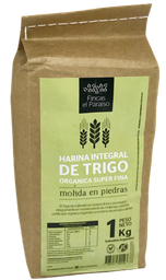 [p0644] HARINA TRIGO INTEGRAL ORGANICA SUPERFINA (TIPO 000) -MOLIDA EN PIEDRAS- FINCAS EL PARAISO X 1 KG