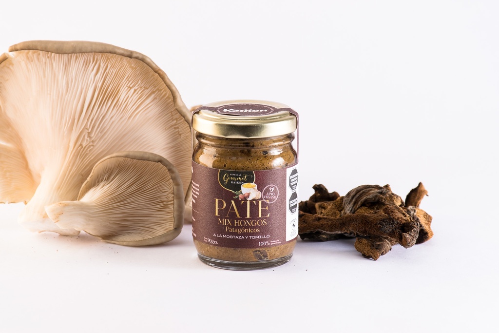 PATE MIX HONGOS PATAGONICOS A LA MOSTAZA Y TOMILLO KAIKEN X 90 GRS