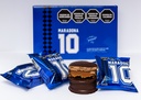 ALFAJOR MARADONA 10 DDL CHOCOLATE NEGRO X 60 GRS -CAJA X 6 UNIDADES