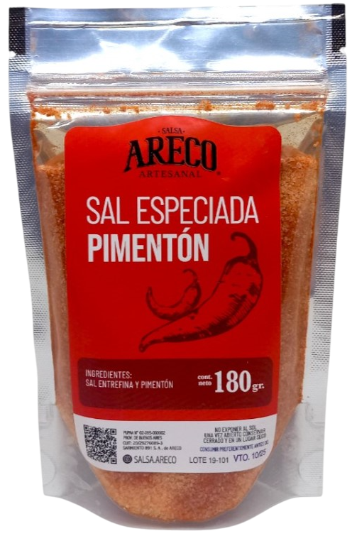SAL ESPECIADA PIMENTON SALSA ARECO X 180 GRS