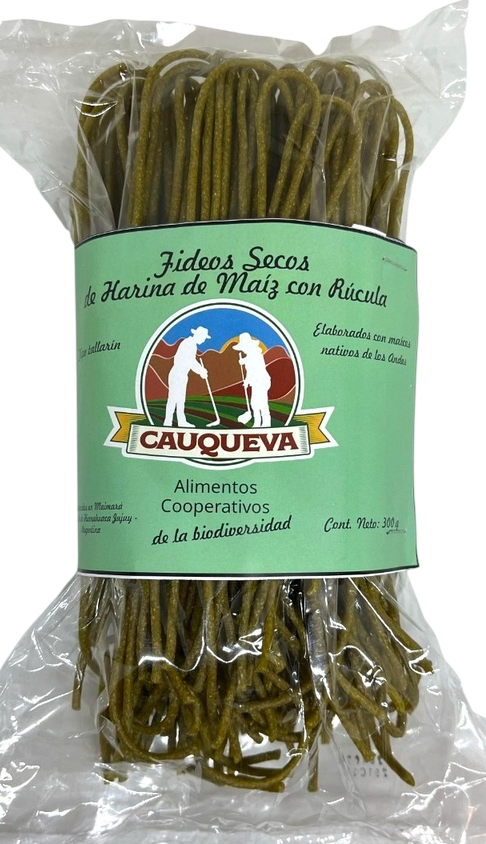 FIDEOS MAIZ Y RUCULA CAUQUEVA X 300 GRS