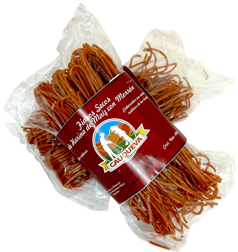 FIDEOS MAIZ Y MORRON CAUQUEVA X 300 GRS