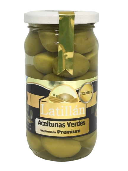 ACEITUNAS VERDES PREMIUM LATILLAN X 330 GRS