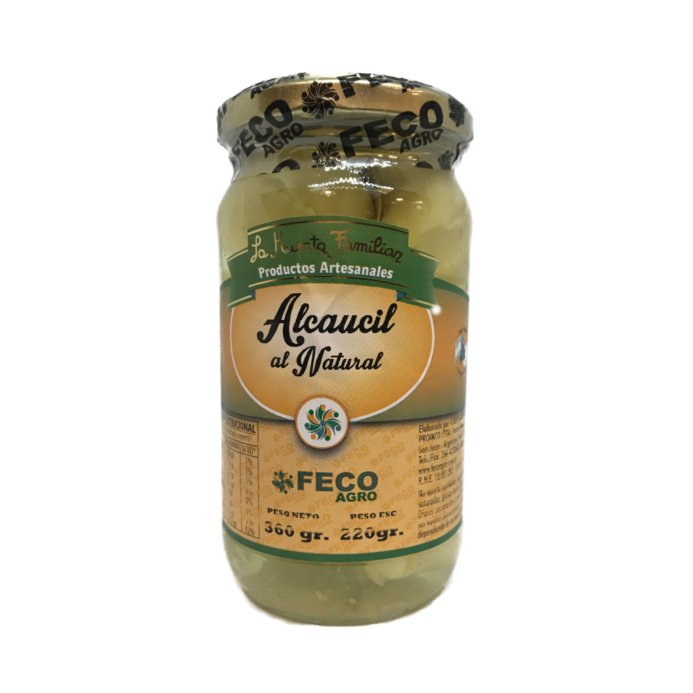 ALCAUCIL NATURAL LA HUERTA FAMILIAR X 360 GRS