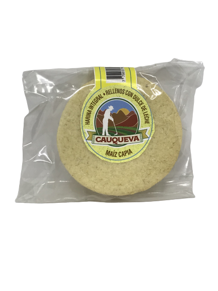 ALFAJOR MAIZ CAUQUEVA X 50 GRS SIN TACC