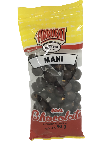 ​​MANI CON CHOCOLATE ARRUFAT X 90 GRS