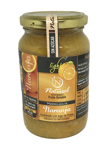 MERMELADA NARANJA NATUREL GOURMET X 400 GRS