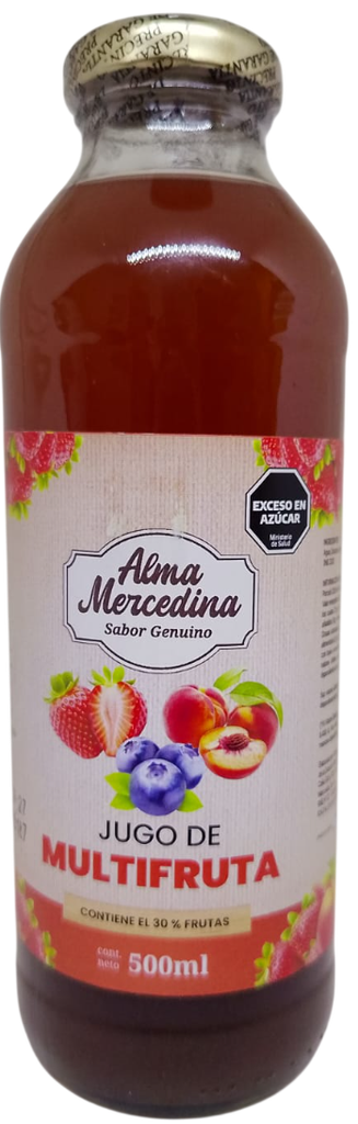 JUGO DE MULTIFRUTA ALMA MERCEDINA X 500 ML
