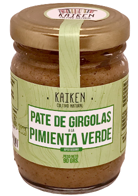 PATE GIRGOLAS CON PIMIENTA VERDE KAIKEN X 90 GRS