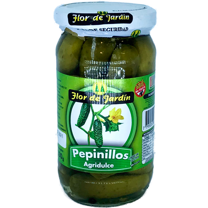 ​​​​​​​​​PEPINILLOS AGRIDULCES FLOR DE JARDIN X 330 GRS