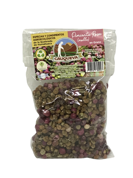 PIMIENTA ROSA -MOLLE- EN GRANO CAUQUEVA X 50 GRS
