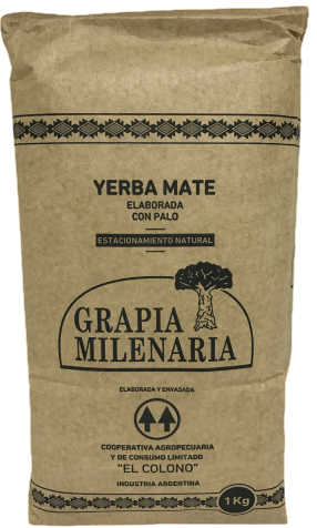 ​​​​​​​​YERBA MATE GRAPIA MILENARIA -P. MADERA- X 1 KG