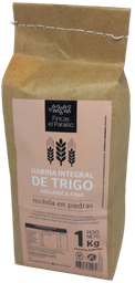 [p2883] ​​​​​HARINA TRIGO INTEGRAL ORGANICA FINA -MOLIDA EN PIEDRAS- FINCAS EL PARAISO X 1 KG