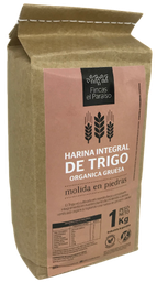 [p0645] HARINA TRIGO INTEGRAL ORGANICA GRUESA -MOLIDA EN PIEDRAS- FINCAS EL PARAISO X 1 KG
